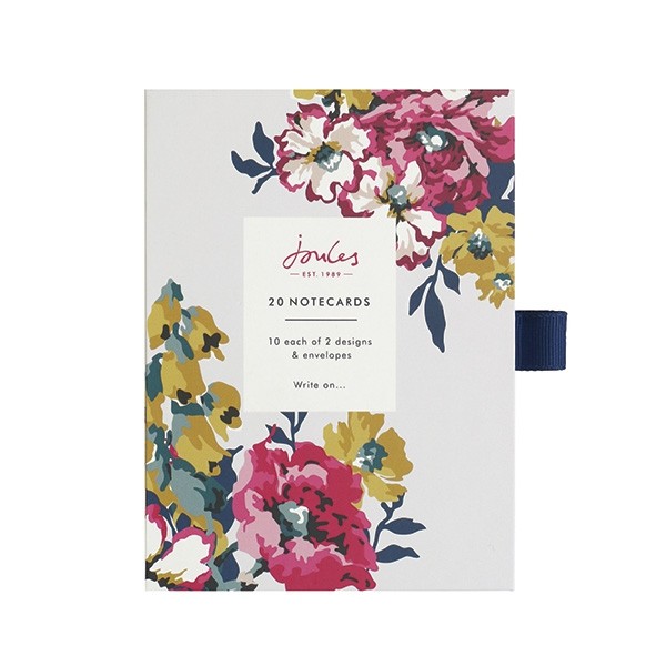 Cambridge Floral Notecards Set of 20 By Joules